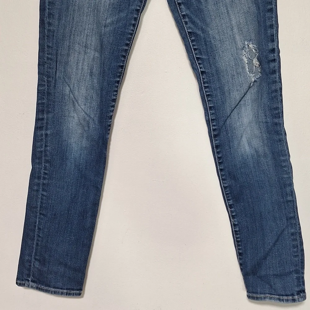 Kut from the Kloth Blue Skinny Jeans Distressed